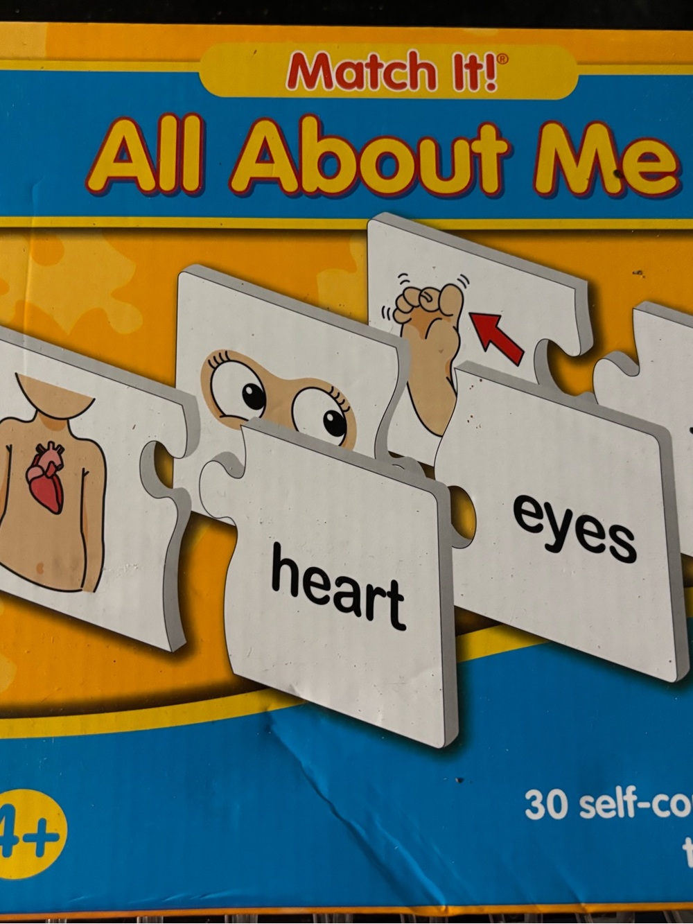 Match All About Me Kids Puzzle - Yellow, Blue